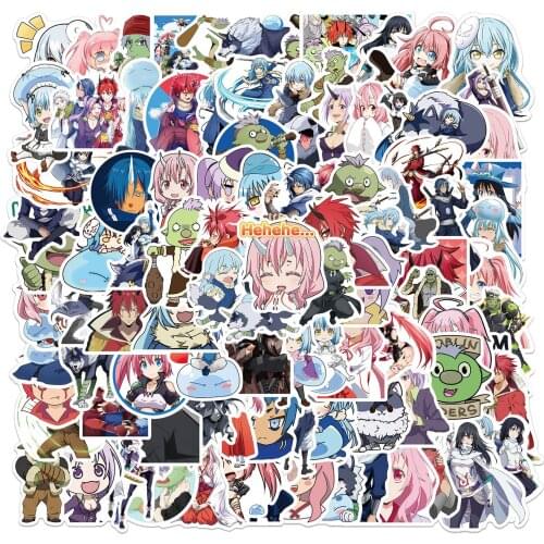 10/50/100Pcs Japanese Anime That Time I Got Reincarnated As A Slime Stickers for Refrigerator Suitcase Scooter Graffiti Sticker
