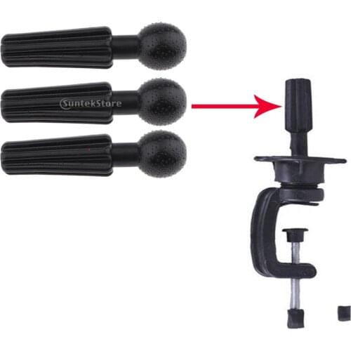 3Pcs Parts Mannequin Hairdressing Wig Making Head Table Clamps Clips Supply