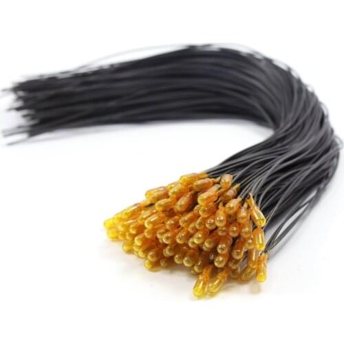 50pcs Yellow Color Grain of Wheat 3mm 12V 18cm Pre Wired Mini Bulbs MP1812Y