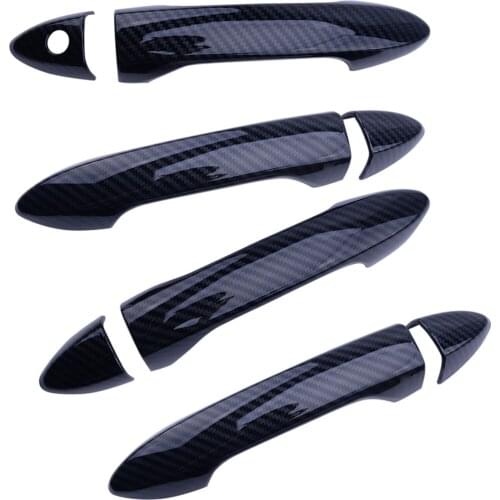8PCS/SET Carbon Fiber Texture Door Handle Covers Trims Moulding fit for Honda Accord 2013 2014 2015 2016 2017