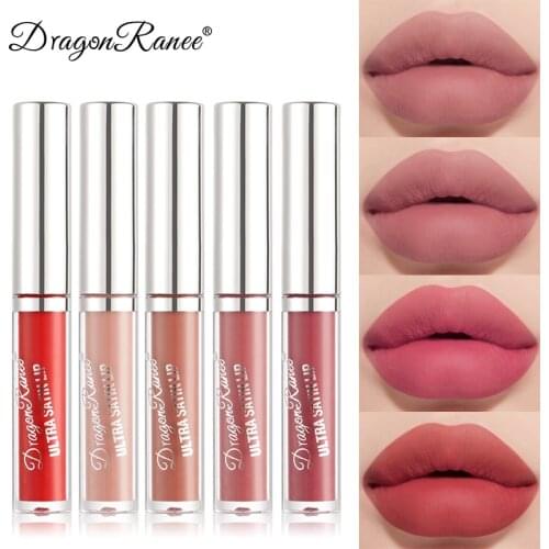 Velvet Matte Lip Glaze Matte Waterproof Non-marking Lipstick Long Lasting Women Makeup Cosmetics TSLM1