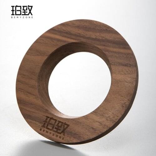 Handmade V60 Filter Cup Coffee Pot Set Thickened Glass Drop Solid Wood Share Pot Retro Utensils Filtro Cafe Coffeeware EI50CF