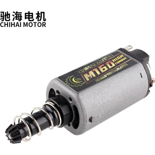 Chihai motor CHF-480WA M160 N35 NdFeB High Twist Type High Torque AEG Motor Long Axis for Ver.2 Gearbox Airsoft AK M16/M4/MP5/G3