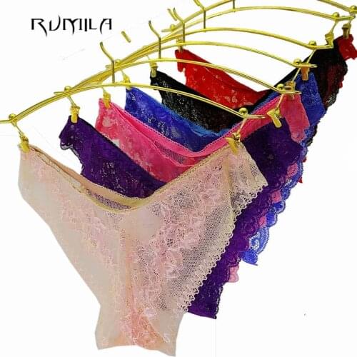 Colorful women cotton lace sexy underwear ladies panties lingerie bikini pants g-string brief thong intimate wear 2pcs/lot 162