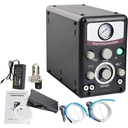Pneumatic Engraving Machine Double Ended Impact Graver Jewelry Engraver Set