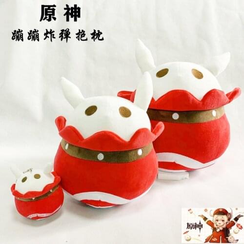 Genshined Impacted Kleeing Bomb Plush Doll Toy Big Pillow Cushion Stuffed Cosplay Props Keychain Dodoco Gift Christmas Anime