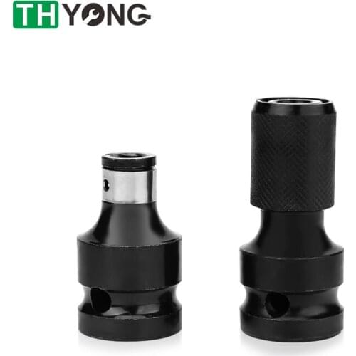 Hot Sale 1/2" Square To 1/4" Hex Ratchet Socket Wrench Socket Adapter Spanner Set Drive Converter Impact Tool