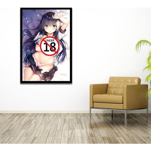 Kawaii Anime School Uniform Girl Modern Art Canvas Paintings For Living Room Bedroom Posters And Prints Wall Pictures Home Decor