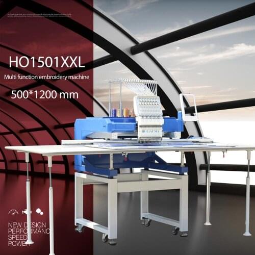 China 10 years service ! Newest TAJIMA 47 Head Design Embroidery Machine Like HAPPY 500*1200 mm DAHAO Program 1 Head 15 Color