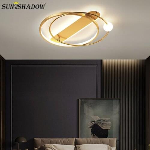 Round Led Ceiling Light Modern Home 110v 220v Ceiling Lamp For Living Room Bedroom Dining Room Indoor Decoration Led Luminaires