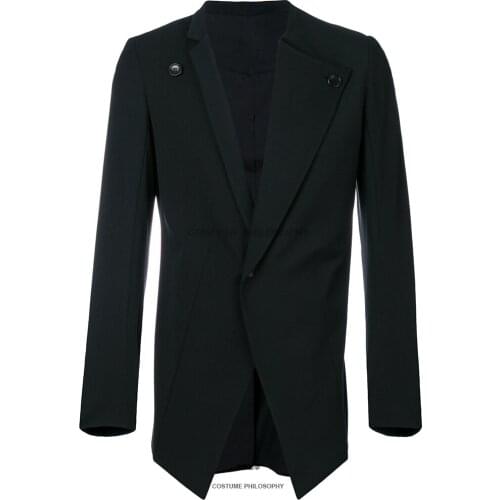 M-6XL! Big yards mens clothing Mens suits with irregular design are irregular and not slim 2018 The singers costume