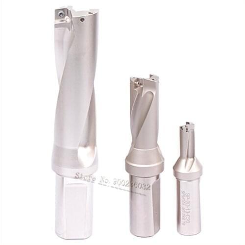 Metals U Drill 2D 10mm 10.5 11 12 13 14 15 16 17 mm Indexable Insert Drill Bit Tool Lathe Metal Drilling Tools for SP Inserts