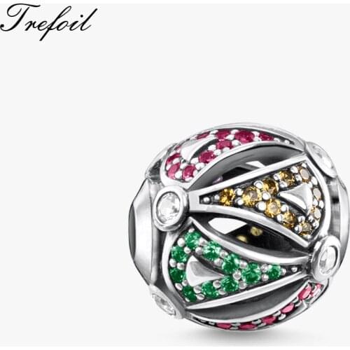 Charm Beads Asian Shells Ball,2018 Fashion Jewelry Vintage Ethnic Silver Trinket Jewelry For Women and Men Fit Bracelet Necklace