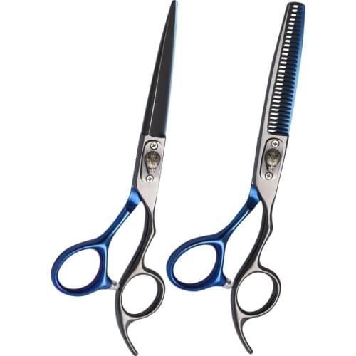 6 Inch Professional Japan Stainless Steel 440C Barber Hairdresser Cutting Thinning Hair Scissors
