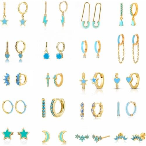 925 Sterling Silver Ear Buckle Small 10mm Hoop Earrings Female Zircon Round Earrings High-Quality Jewelry Birthday Gifts