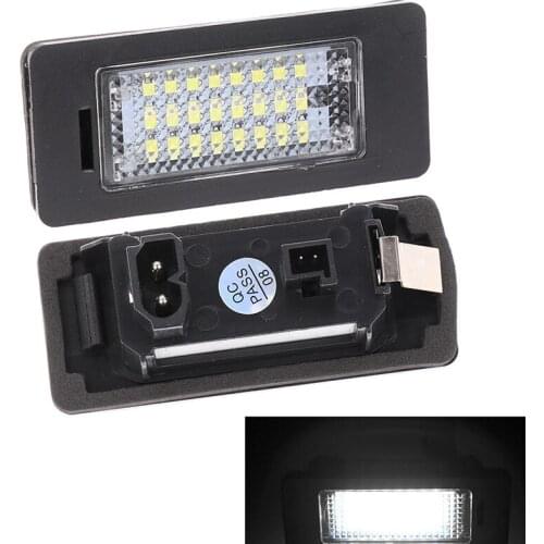 Led Car License Plate Light Rear Lights Number Plate Lamp For E39 M5 E70 X5 E93 Extremely long service life very bright light