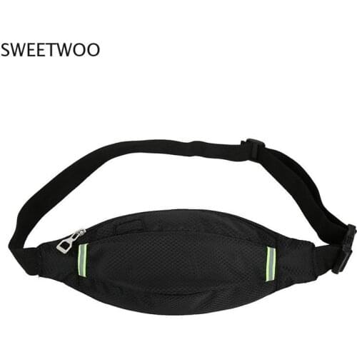 Luminous Portable waist pack for Men Women Fanny Pack Bum Bag Hip Money Belt Mobile Phone Bag Close-fitting Belt