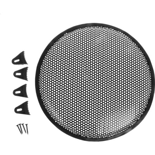 Speaker Grill Cover Guard Protector Grille Subwoofer Car Audio Subs Woofer 12\" Metal Cover Clamps Screws