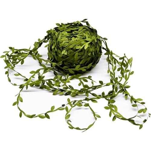 20M Green Leaves Vine Artificial Plants Garland DIY Wedding Backdrop Decoration Fake Leaves Rattan Wall Hanging Vine Home Decor
