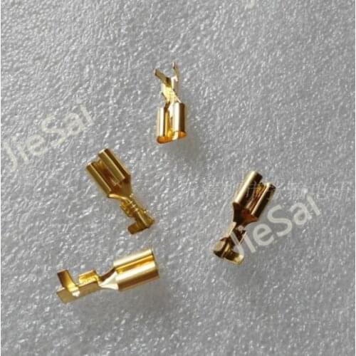 10 pcs 6.3mm copper pin/terminal for connector