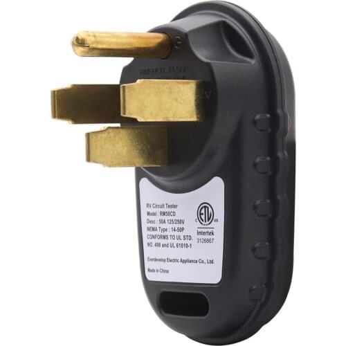 30A/125V 50A/250V RV Car Circuit Tester Power Pedestal Tester for Motorhomes Travel Trailers Car Goods Car Accessories