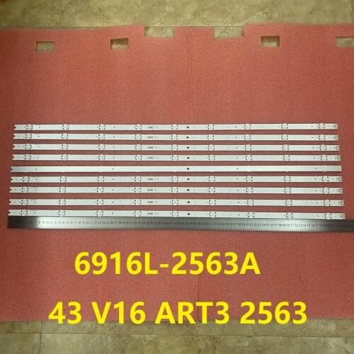 30pcs/lot LED bar For LG 43UH6509 43UH661V 43UH656V 43UH668V 43UH676V 43UH650V 6916L-2563A 43UW760H 43UH651V 43UH671V 43UH6507