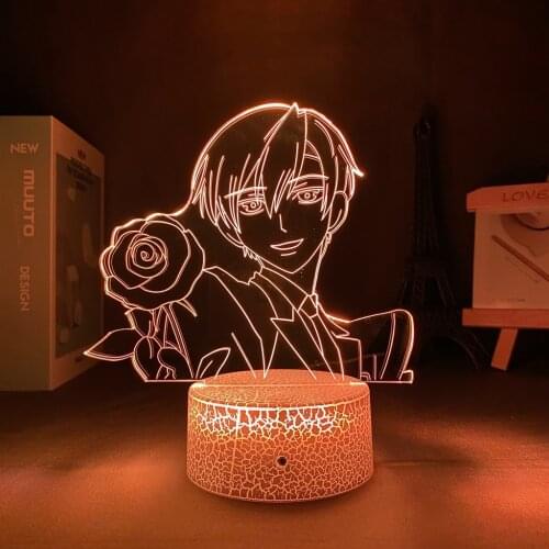 3D Lamp Anime Figure Ouran High School Host Club Anime Decoration Manga Tamaki Suoh Kawaii Room Decor Dropshipping