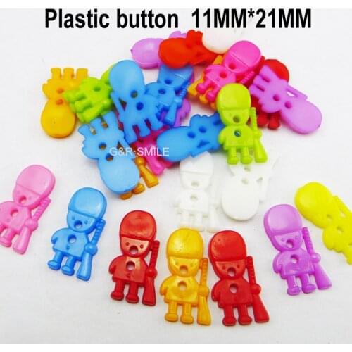 100PCS Dyed plastic hunter buttons coat boots sewing clothes accessories decoration shirt button r-274