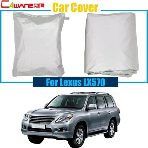 Cawanerl Car Cover Rain Snow Resistant Protection Cover Sun Shade Anti UV Dustproof For Lexus LX LX570