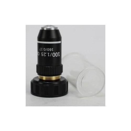 100X 195 Biomicroscope System School Lab Laboratory Achromatic 100 Times Objective Lens for Bio-Microscope Biological Microscope