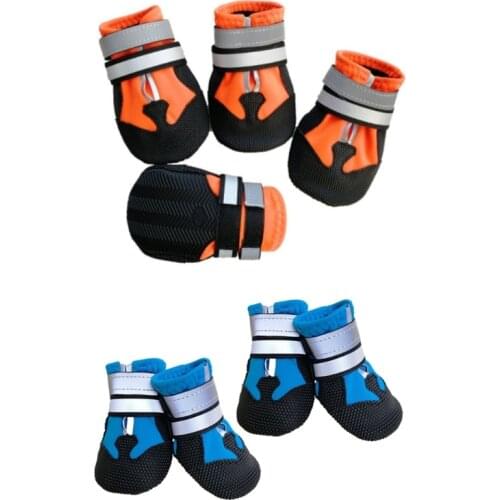 Dog Boots Dog Shoes Dog Paw Protection Waterproof Dog Booties Breathable Rugged Anti-Slip For Labrador Alaska Pet Gift
