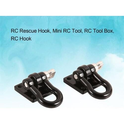2pcs Trailer Towing Buckle Tow Shackles for 1/10 RC Rock Crawler Traxxas TRX-4 Car Truck