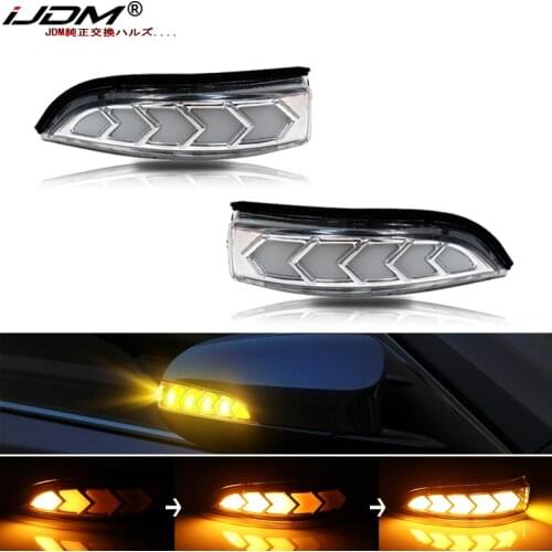 IJDM Dynamic Sequential Blink LED Side Mirror Turn Signal/Driving Parking/Puddle Light For Toyota Prius C Venza,Avalon,Corolla,e