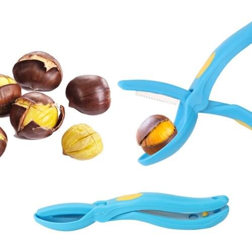 HOOMIN Chestnut Clip Stainless Steel Chestnut Cutter Pecan Nut Sheller Creative Gadget Walnut Pliers Clamp Kitchen Tool