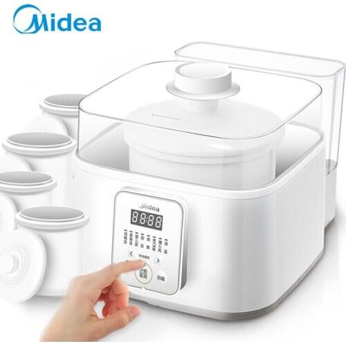 Midea ceramic slow cooker 220V Home Electric Steam Stew Pot Stewing Soup Machine Automatic Intelligent Ceramic Stewer 5 liner