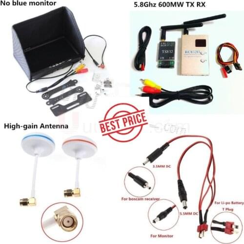 FPV Combo system 5.8Ghz 5.8G 600mw TS832 Transmitter TX RC832H Receiver RX No blue monitor for Gopro SJ4000 QAV250 DJI