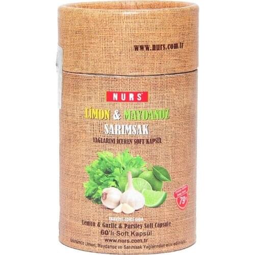 Lemon Parsley Garlic Cure 60 Softgel Original Product-Free Shipping