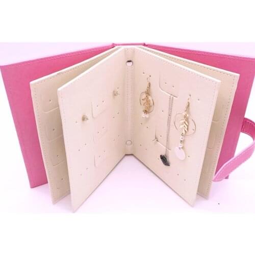 2018 Hot Jewelry Box Storage Organizer Necklace Bracelet Ring Earring Case Holder Book
