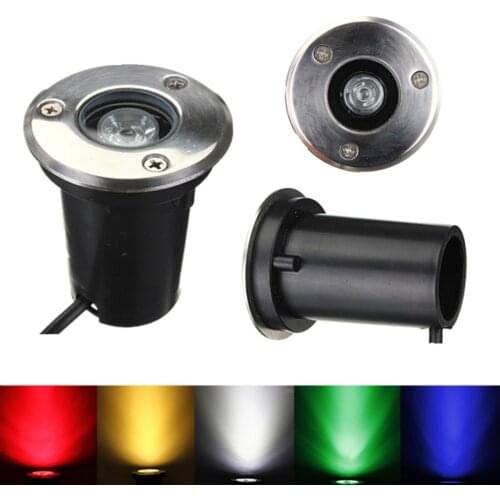 2017 Best Waterproof 1W LED Underground Light Lamp AC 85-265V Outdoor Garden Path Buried Yard Lamp Landscape Spot Lights