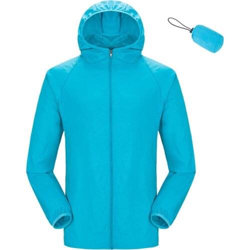 Men Women Hiking Jacket Waterproof Quick Dry Camping Hunting Clothes Sun-Protective Outdoor Sports Coats Anti UV Windbreaker