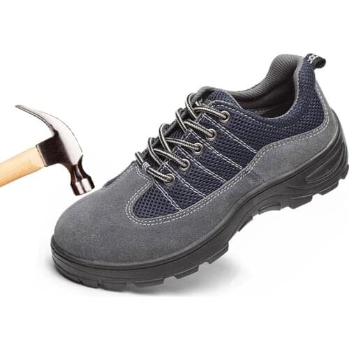 Fashion Brand Steel Toe Safety Shoes For Men Sneakers Breathable Casual Safty Work Boots Designer Labor Insurance Puncture Proof