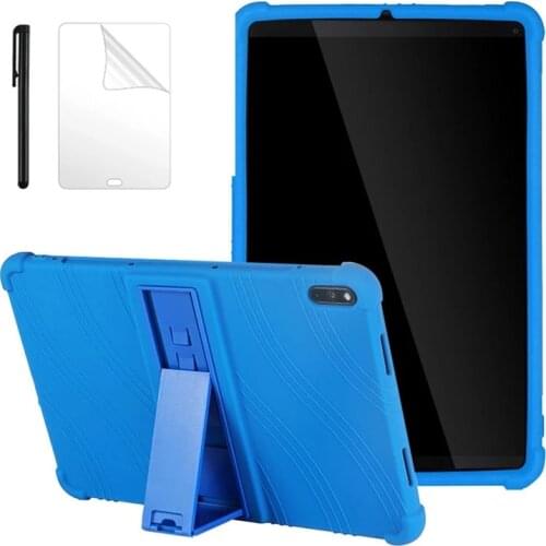 Baby Safe Soft Silicone Case For Huawei MediaPad M5 lite 8 JDN2-W09/AL00 8.0 inch smart cover for huawei m5 lite 8 Case+film+pen