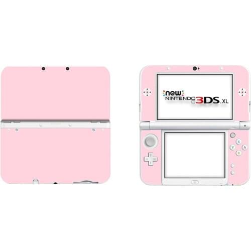 Pure Pink Color Full Cover Decal Skin Sticker for NEW 3DS XL Skins Stickers for NEW 3DS LL Vinyl Protector Skin Sticker