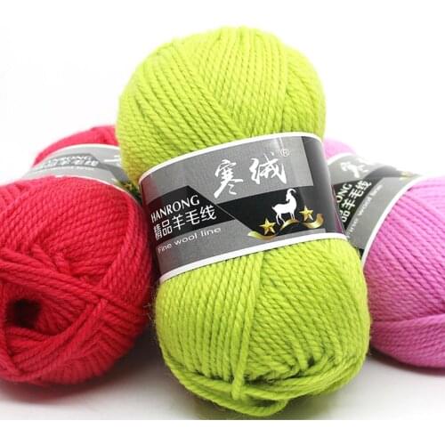 Wholesale 100g/ball DIY Soft Thick Wool Yarn Woolen Crochet Yarn Hand Knitting Cashmere Yarn Knitting Wool Sweater Thread