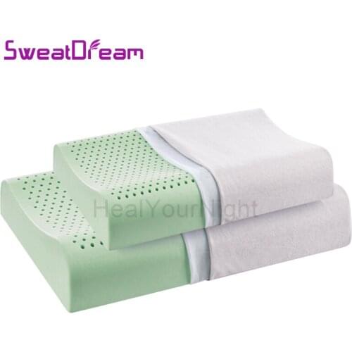 Anion Natural Latex Pillow Sri Lanka Neck Massage Pillow Bed Pillow Cervical Pure Protection Pillow for Home Bed Pillow Latex