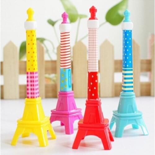 10PC Tower Shaped Ballpoint Pen Small Fresh Pen 0.7mm Signature Pen Student Prize Pen Cute School Supplies Creative Stationary