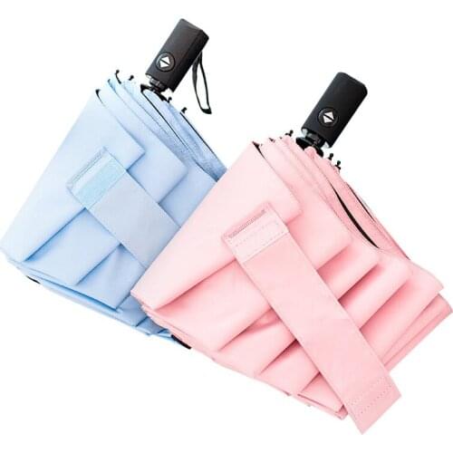 Folding Umbrella Small Fresh Rain and Rain Dual-use Automatic Sunshade Sun Umbrella Sunscreen Women Ultralight Small UV Protecti