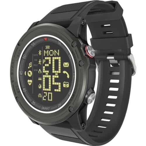 EX18 PLUS Smart Watch 1.26 Inch Screen BT 4.0 Waterproof Sport Watch Heart Rate Monitor Pedometer SMS Reminder