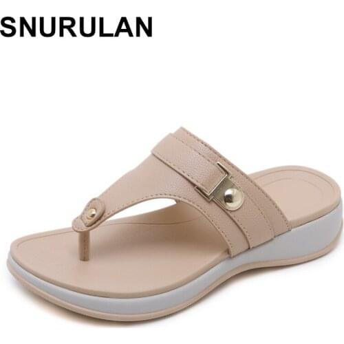 SNURULAN womens slippers; summer womens fashion sandals; Womens Flip Flops; low-heeled shoes; casual comfortable slippers