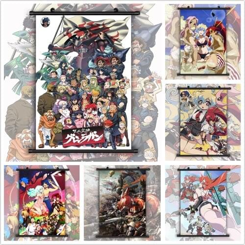 Tengen Toppa Anime Manga HD Print Wall Poster Scroll